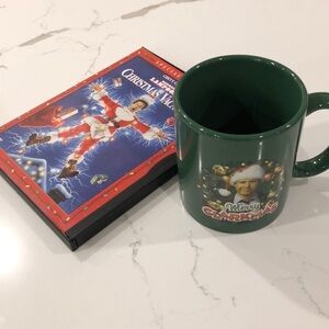 National  Lampoons Christmas Vacation DVD movie and Merry Clarkmas mug gift set
